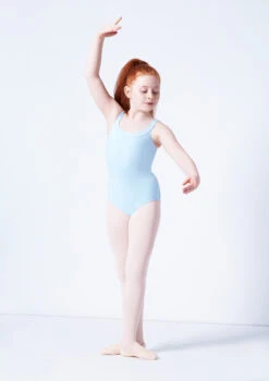Move Dance Terri Girls Yoke Neck Leotard 13 Move Dance Terri Girls Yoke Neck Leotard -Dance Costumes mol5141 blue front 2 76570.1689206261