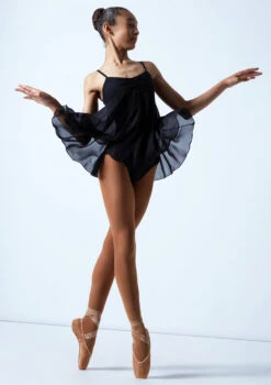 Move Dance Myla Skirted Leotard -Dance Costumes mol5158 black front 1 22209.1678884429