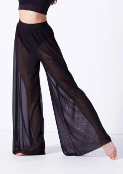 Move Dance Grace Long Mesh Trousers 23 Move Dance Grace Long Mesh Trousers -Dance Costumes mop0037 black front t 02267.1690585996