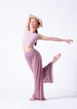 Move Dance Grace Long Mesh Trousers 17 Move Dance Grace Long Mesh Trousers -Dance Costumes mop0037 frenchmauve front 2 01393.1681806908