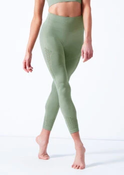 Move Dance Lillie Seamless Leggings -Dance Costumes mop0501 sage front t 17282.1698711861