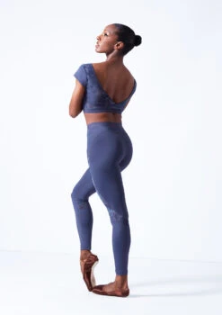 Move Dance Priya Dance Leggings 11 Move Dance Priya Dance Leggings -Dance Costumes mop0637 petrol blue back 42040.1683070158