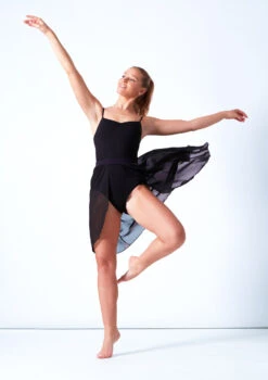 Move Dance Rhian Lyrical Half Skirt 12 Move Dance Rhian Lyrical Half Skirt -Dance Costumes mor0019 black front 3 12391.1678884610