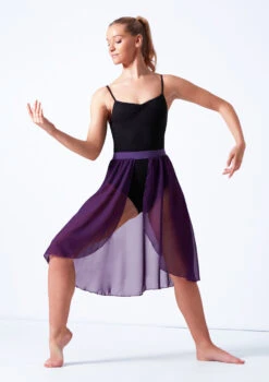 Move Dance Rhian Lyrical Half Skirt 15 Move Dance Rhian Lyrical Half Skirt -Dance Costumes mor0019 purple front 3 08411.1678884610