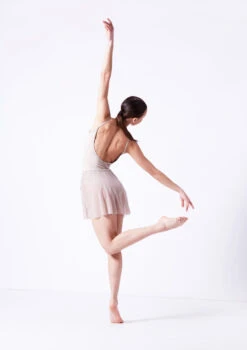 Move Dance Eliana Mock Wrap Skirt 13 Move Dance Eliana Mock Wrap Skirt -Dance Costumes mor0028 latte back 12922.1681806918