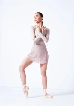 Move Dance Wren Mini Ballet Skirt -Dance Costumes mor0029 latte front 1 32857.1681806917
