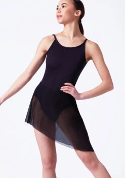 Move Dance Riley Asymmetric Mini Skirt -Dance Costumes mor0030 black front t 99308.1692921335