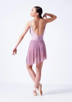 Move Dance Riley Asymmetric Mini Skirt -Dance Costumes mor0030 frenchmauve back 60372.1681806927