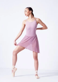 Move Dance Riley Asymmetric Mini Skirt -Dance Costumes mor0030 frenchmauve front 2 29212.1681806927