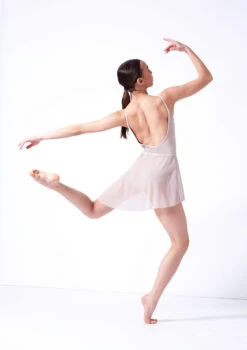 Move Dance Riley Asymmetric Mini Skirt -Dance Costumes mor0030 latte back 25320.1681806927