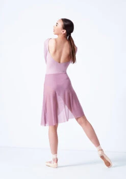 Move Dance Vanessa Gathered Long Skirt -Dance Costumes mor0032 frenchmauve back 43892.1681806937
