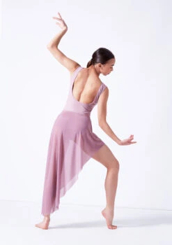 Move Dance Amaya Asymmetric Skirt -Dance Costumes mor0033 frenchmauve back 2 96619.1681806937