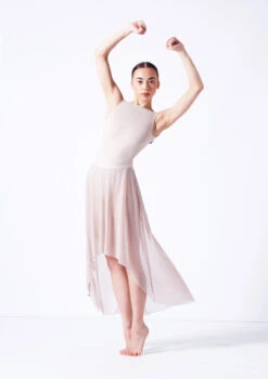 Move Dance Valerie High Low Skirt -Dance Costumes mor0035 latte front 2 04737.1681806946