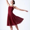 Move Dance Helena Mesh Dress -Dance Costumes mor0249 red front 2 98252.1678884686