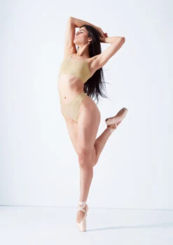 Move Dance Cassia Seamless Thong - 2 Pack -Dance Costumes mor0506 sand front 1edit 08339.1690413293