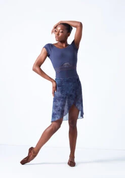 Move Dance Reverie Mid-Length Wrap Skirt 12 Move Dance Reverie Mid-Length Wrap Skirt -Dance Costumes mor0646 petrol blue front 1 75158.1683625548