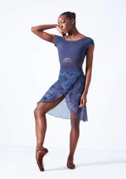 Move Dance Reverie Mid-Length Wrap Skirt 13 Move Dance Reverie Mid-Length Wrap Skirt -Dance Costumes mor0646 petrol blue front 2 38359.1683625548