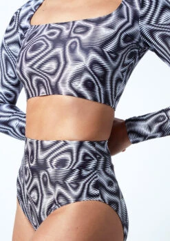 Move Dance Luna High Waisted Brief - Dimensions 9 Move Dance Luna High Waisted Brief - Dimensions -Dance Costumes mor0906 dim close up front 1t 26982.1686177945