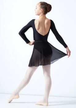 Move Dance Teen Adaline Chiffon Skirt -Dance Costumes mor5023c blk back 1 67666.1678884755