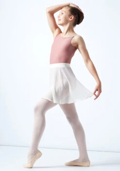 Move Dance Teen Adaline Chiffon Skirt -Dance Costumes mor5023c ivory front 1 14985.1678884755