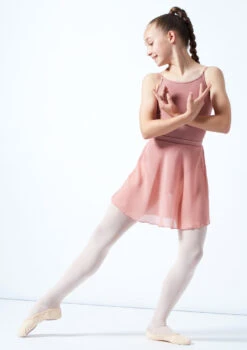 Move Dance Teen Adaline Chiffon Skirt -Dance Costumes mor5023c pnk front 1 70181.1678884755