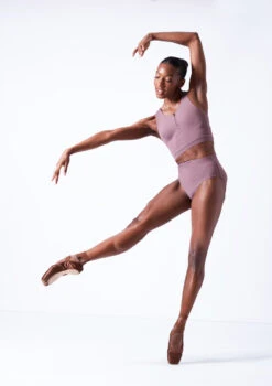 Move Dance Lorien Zip Crop Top -Dance Costumes mos0602 orchid pink front 1 35816.1683070441