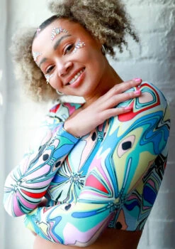 Move Dance Estella Square Neck Crop Top - Marble 11 Move Dance Estella Square Neck Crop Top - Marble -Dance Costumes mos0910 mar front 4t 68419.1690450583