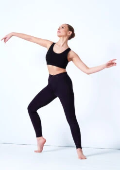 Move Dance Katie Bra Top -Dance Costumes moz0227tur black front 2 94145.1678884893