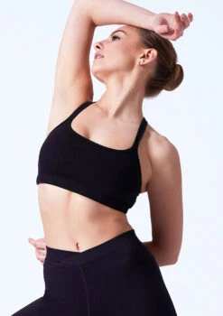 Move Dance Amy Dance Crop Top -Dance Costumes moz0251 black front t 59987.1691020259