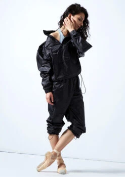 Move Dance Regina Heat Retention Jacket -Dance Costumes moz0400 black front 2 95631.1692921422