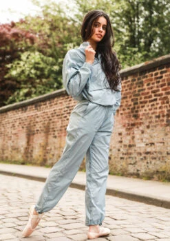 Move Dance Regina Heat Retention Jacket -Dance Costumes moz0400 blue front 71825.1678884933