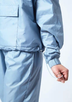 Move Dance Regina Heat Retention Jacket -Dance Costumes moz0400 paleblue close up front 1 93859.1678884932