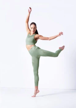 Move Dance Isabelle Seamless Tank Crop Top -Dance Costumes moz0502 sage front 1 52285.1682378344