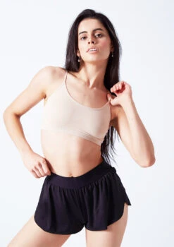 Move Dance Beatrix Seamless Bra - 2 Pack -Dance Costumes moz0507 sand close up front 46694.1676074696