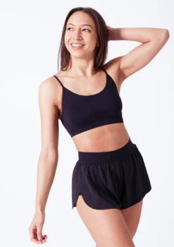 Move Dance Beatrix Seamless Bra - 2 Pack -Dance Costumes moz0509 black close up front 88608.1676074680