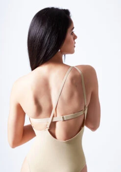Move Dance Serena Seamless Bodysuit -Dance Costumes moz0510 sand close up back 3edit 41625.1690413294