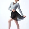 Move Dance Everly Ballet Wrap -Dance Costumes moz0730 grey front 1 81569.1678885129