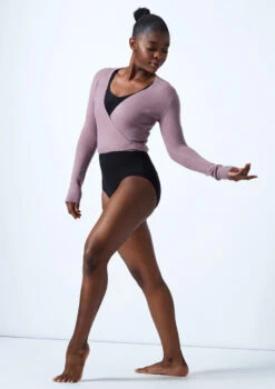 Move Dance Everly Ballet Wrap -Dance Costumes moz0730 purple front 1 40461.1678885135
