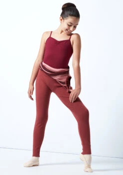 Move Dance Teen Fairytale Striped Knit Dance Warm Up Suit -Dance Costumes moz5713 rasp front 3 08244.1678885163