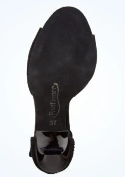 Port Dance Luana Dance Shoe 2.8" -Dance Costumes pd507luana blk bottom 1 72508.1678885245