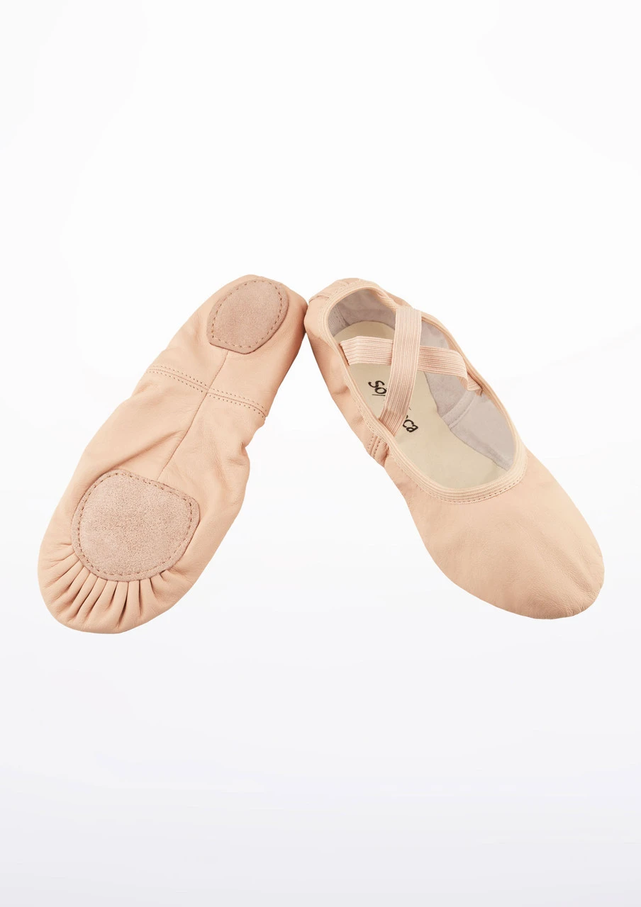 So Danca Stretch Leather Split Sole Ballet Shoe 4 So Danca Stretch Leather Split Sole Ballet Shoe - Image 2