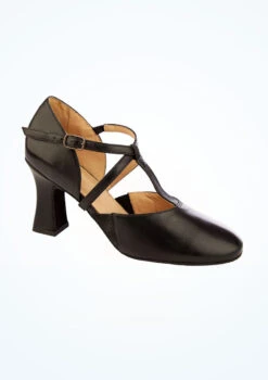 So Danca X STRAP Character Shoe 3" - Black -Dance Costumes sd153blk so danca x strap character shoe 3 black front T 27086.1698811250