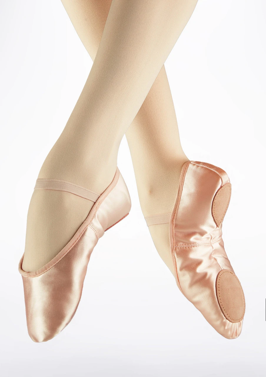 So Danca Satin Split Sole Ballet Shoe 3 So Danca Satin Split Sole Ballet Shoe
