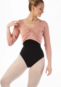 So Danca V-neck Ballet Wrap -Dance Costumes so e 11200 so danca v neck ballet wrap pink front thumbnail T 31573.1698810713