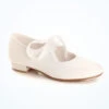 Tappers & Pointers Low Heel Tap Shoes - White -Dance Costumes ta wpt tappers pointers low heel tap shoes white 18470.1678886446
