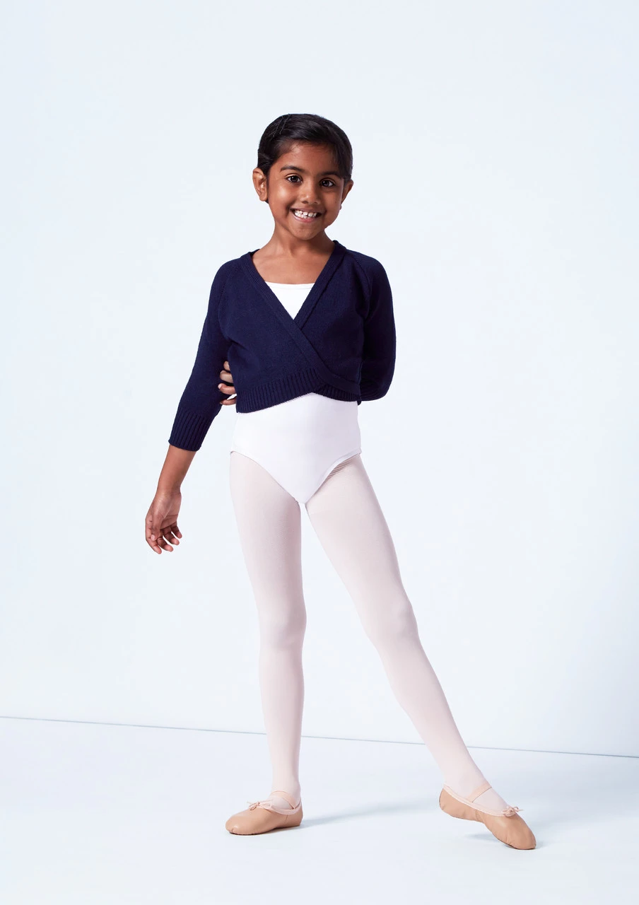 Tappers & Pointers Kids Knit Ballet Wrap 6 Tappers & Pointers Kids Knit Ballet Wrap - Image 4