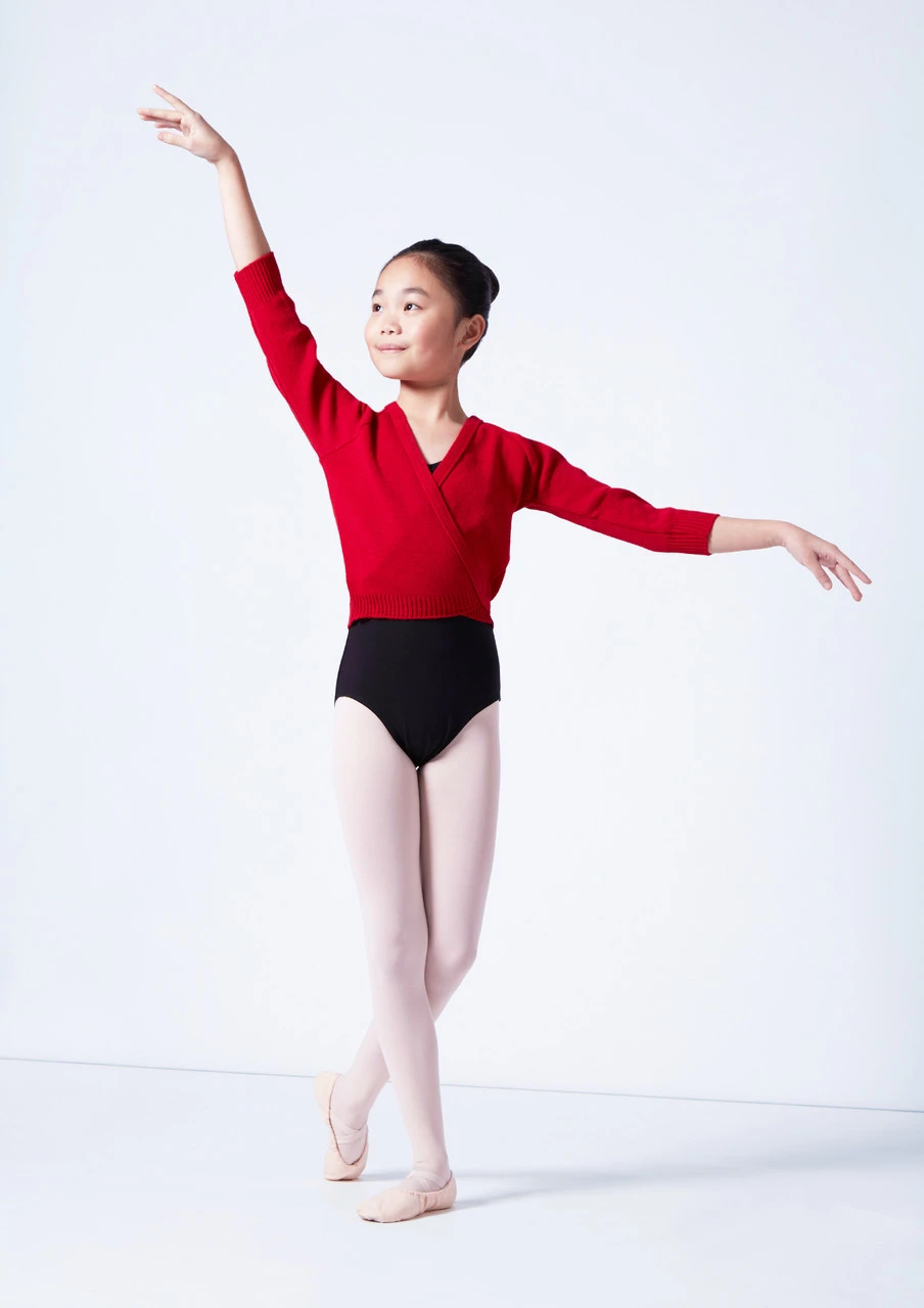 Tappers & Pointers Kids Knit Ballet Wrap 4 Tappers & Pointers Kids Knit Ballet Wrap - Image 2