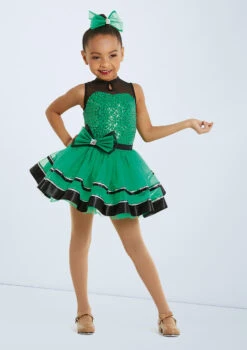 Weissman Me Too -Dance Costumes wn 12028 weissman me too green front T 04843.1698814316