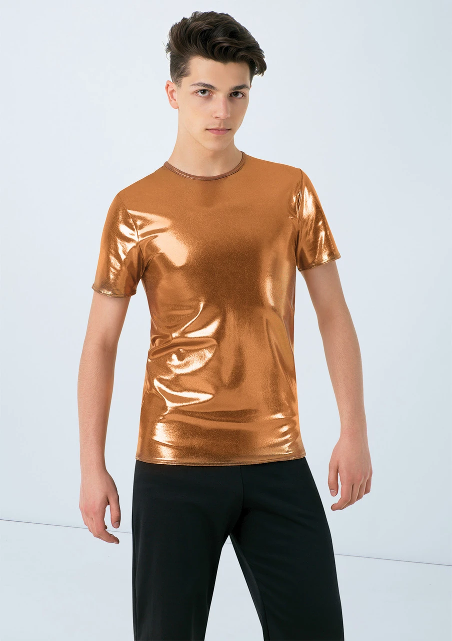 Weissman Metallic Crewneck Shirt 7 Weissman Metallic Crewneck Shirt - Image 5