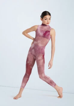 Weissman Unravel -Dance Costumes wn sm11206 weissman smokey mesh unitard red front T 32709.1698840527